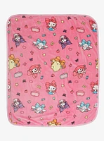 Hello Kitty And Friends Slumber Party Reversible Throw Blanket