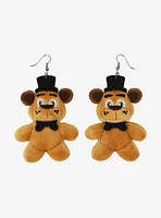 Five Nights at Freddy's Freddy Fazbear Plush Earrings