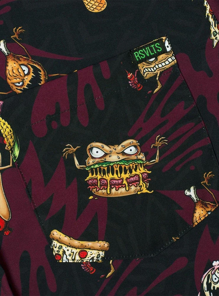 RSVLTS "Evil Eats" Button-Up Shirt