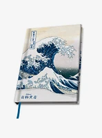 Hokusai Tote Bag Keychain & Notebook Bundle