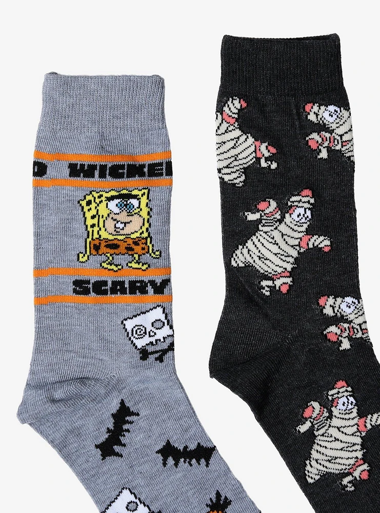 SpongeBob SquarePants Halloween Crew Socks 2 Pair