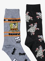 SpongeBob SquarePants Halloween Crew Socks 2 Pair