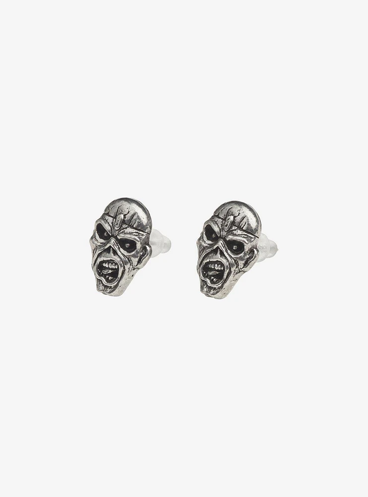 Alchemy of England Iron Maiden Piece Of Mind Stud Earrings