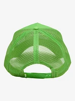 Von Dutch Logo Lime Green Trucker Hat