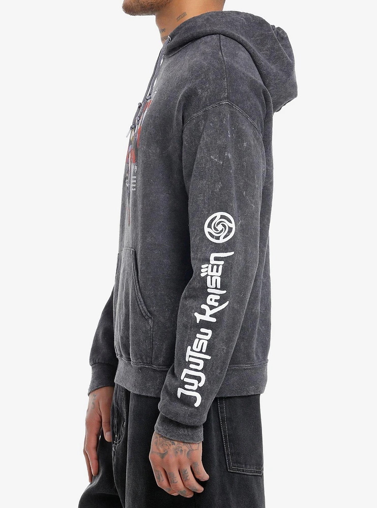 Jujutsu Kaisen First Years & Gojo Dark Wash Hoodie