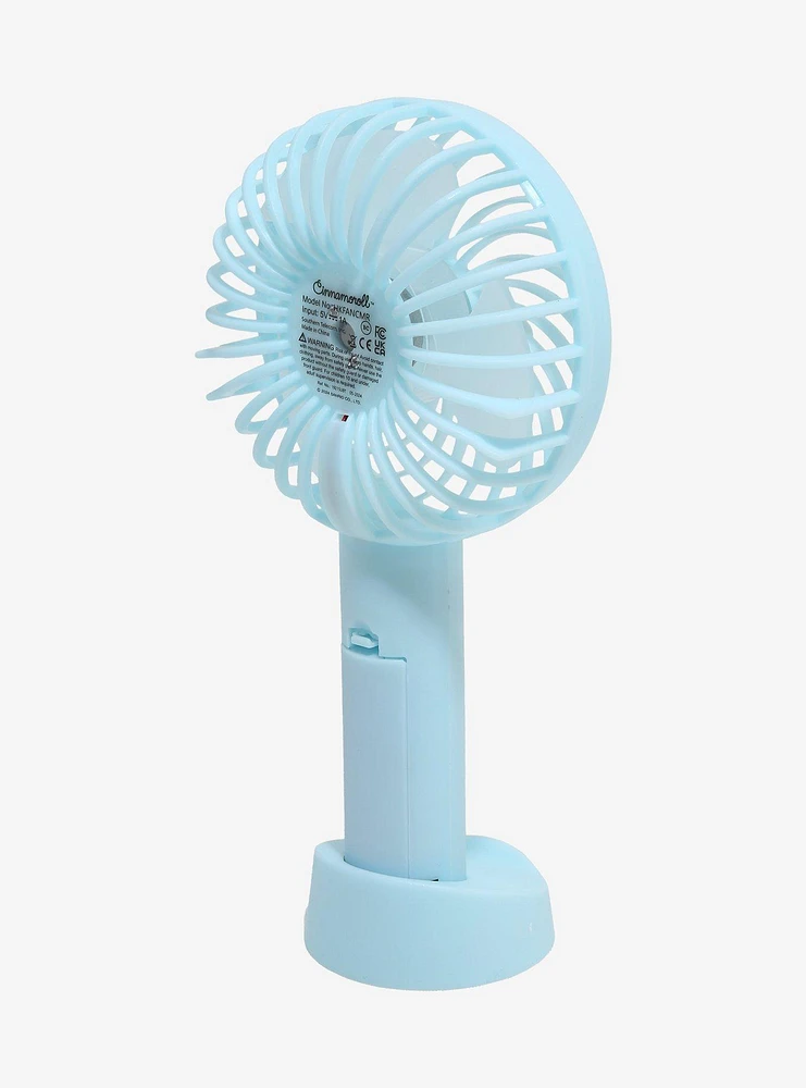 Cinnamoroll Blue Handheld Fan With Stand