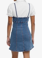 Sweet Society Strawberries Blue Denim Mini Dress