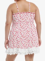 Sweet Society Strawberry Lace Cami Dress Plus