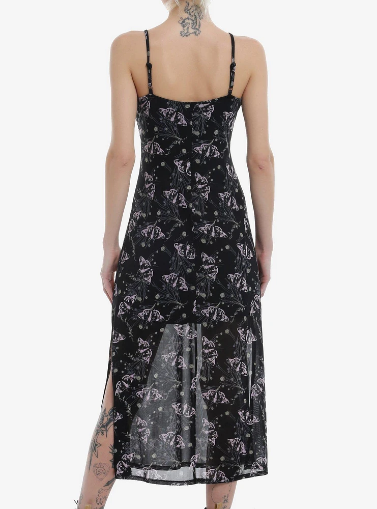 Social Collision Butterfly Floral Maxi Cami Dress