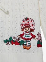 Strawberry Shortcake Tie Front Women's Plus Cardigan