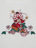 Strawberry Shortcake Bicycle Embroidered Women's Tank Top