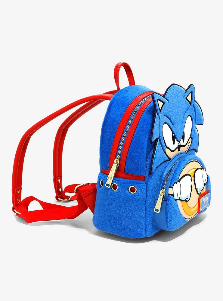 Loungefly Sonic The Hedgehog Ring Figural Mini Backpack