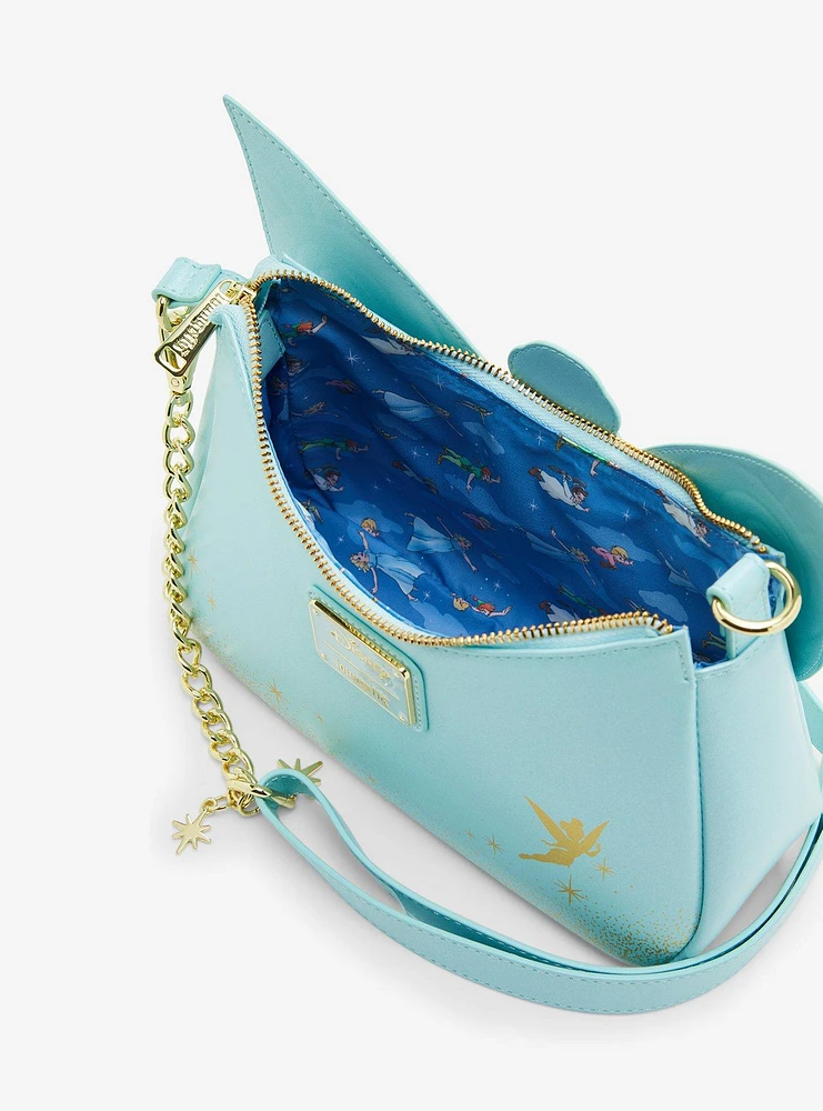 Loungefly Disney Peter Pan Tinker Bell Glitter Crossbody Bag