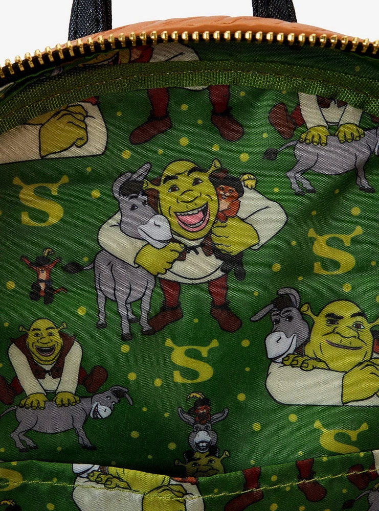 Loungefly Shrek Donkey & Puss In Boots Mini Backpack