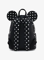 Loungefly Disney Minnie Mouse Dots & Bow Figural Mini Backpack