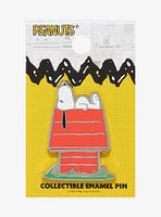 Peanuts Snoopy On House Enamel Pin