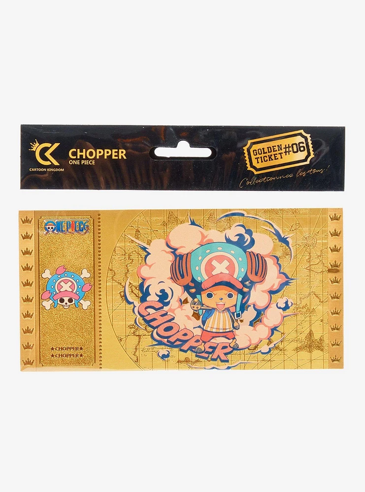 Cartoon Kingdom One Piece Chopper Collectible Golden Ticket