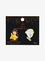 Loungefly Disney Beauty And The Beast Belle & Chip Enamel Pin Set