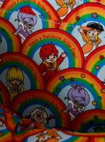 Loungefly Rainbow Brite White Rainbow Convertible Tote Bag with Charm