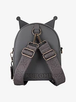 Loungefly Sanrio Kuromi Convertible Mini Backpack with Charm