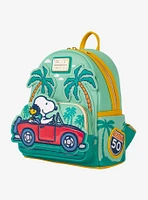 Loungefly Peanuts Snoopy & Woodstock Driving Mini Backpack