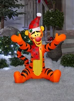 Disney Winnie the Pooh Tigger in Santa Hat Airblown