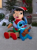 Disney Lilo & Stitch in Santa Hats Airblown