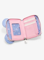 Loungefly Disney Minnie Mouse Floral Lace Ears Small Zip Wallet