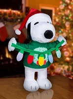 Peanuts Snoopy with Light String Holiday Greeter