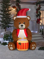 Drummer Boy Teddy Bear Animated Airblown