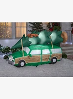 National Lampoon's Christmas Vacation Griswold Station Wagon Tree Airblown