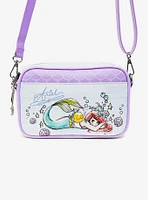 Disney The Little Mermaid Ariel and Flounder Poses Crossbody Bag