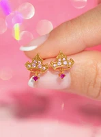 Girls Crew Disney Sleeping Beauty Aurora's Crown Earrings — BoxLunch Exclusive