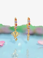 Girls Crew Disney Mulan Fan & Sword Earrings — BoxLunch Exclusive