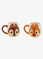 Disney Chip & Dale Figural Mug Set