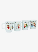 Peanuts Charlie Brown & Friends Christmas Stacked Mug Set