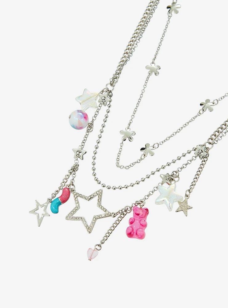 Candy Star Charm Necklace set