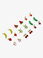 Fruit Gem Stud Earring Set