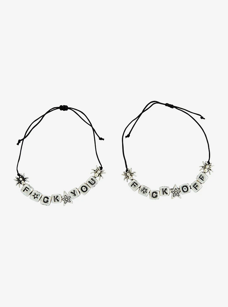 F*ck You & F*ck Off Best Friend Bracelet Set