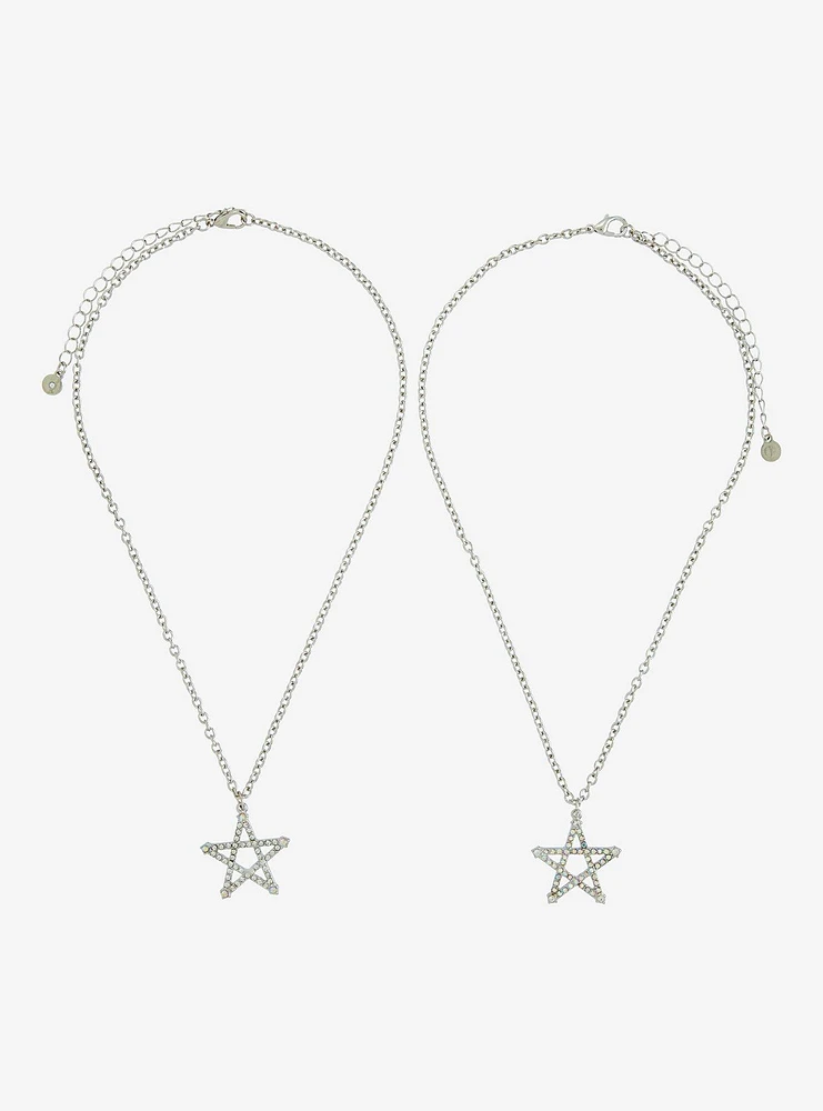 Bling Star Best Friend Necklace Set