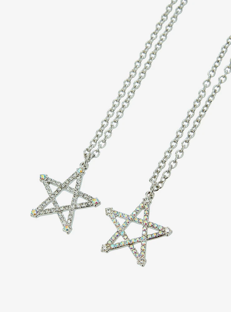 Bling Star Best Friend Necklace Set