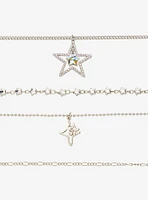 Star Bling Chain Necklace Set