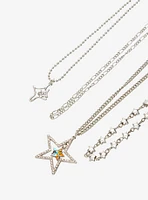 Star Bling Chain Necklace Set