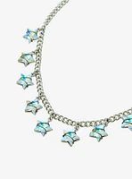 Iridescent Star Charm Choker