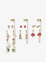 Thorn & Fable Gnome & Mushroom Earring Set