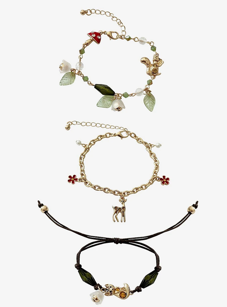 Thorn & Fable Woodland Critter Bracelet Set