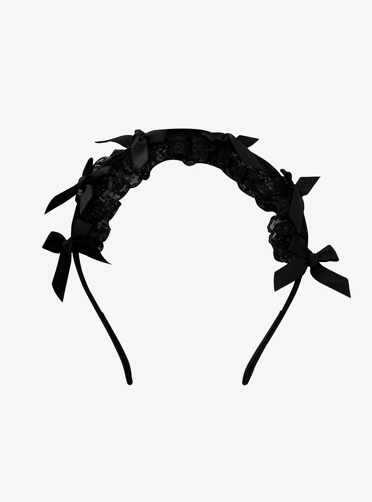 Sweet Society Lace Bow Headband