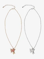 Sweet Society Butterfly Bling Best Friend Necklace Set