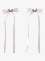 Sweet Society Butterfly Pink Hair Bow Clip Set