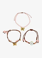 Thorn & Fable Butterfly Flower Bracelet Set